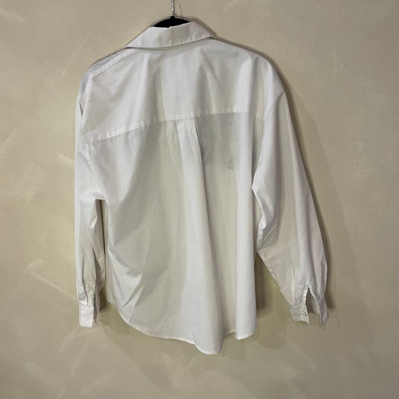 VTG 90s Ilyssa Maxx for 3K Animal Embroidery White Button Down in Size Medium - Picture 5 of 9